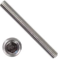 Винт установочный с засверленным концом М2х10 DIN 916 нержавеющая сталь А2